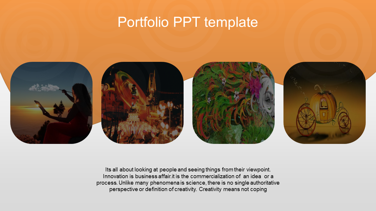 Stunning Portfolio PowerPoint Template and Google Slides