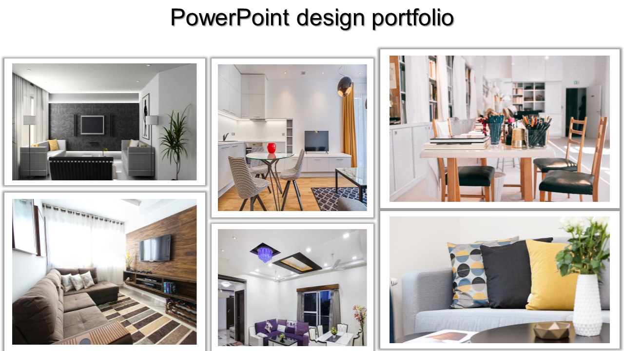 PowerPoint Design Portfolio Template for Creative Works