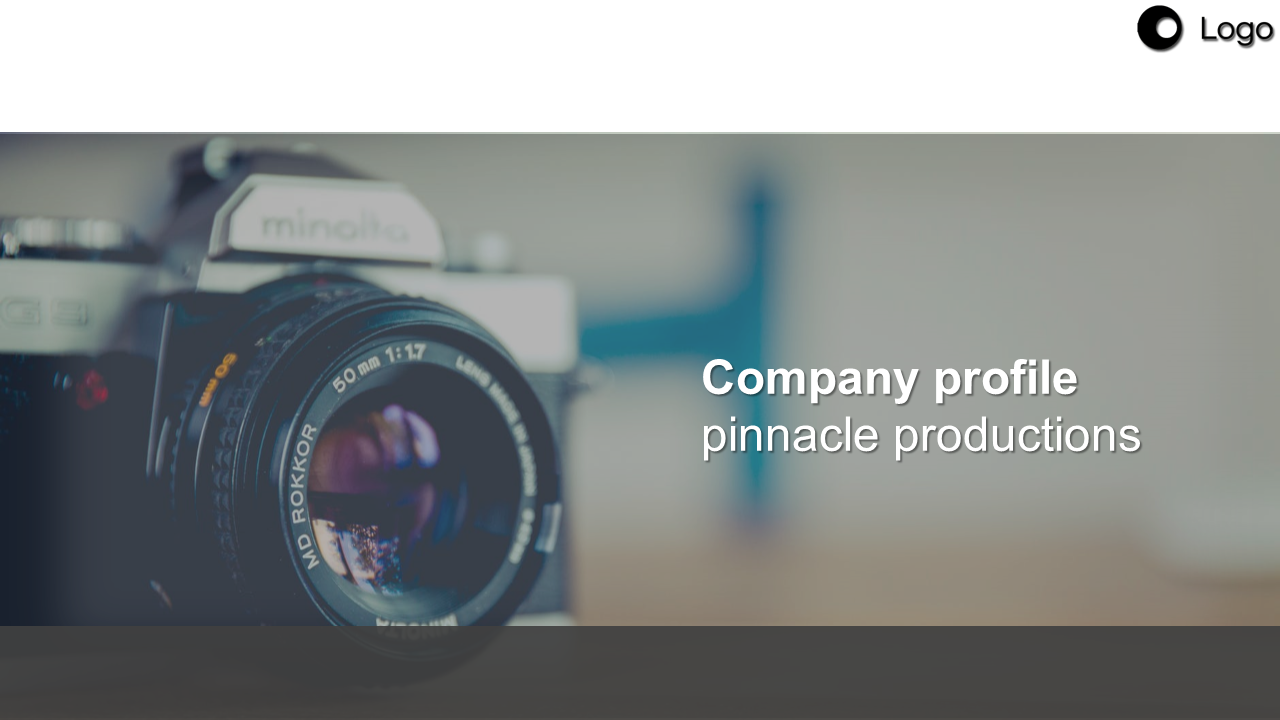 Innovative Company Profile PPT And Google Slides With Camera