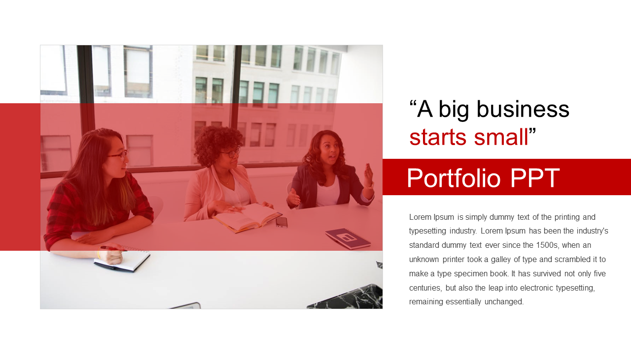 Advanced Portfolio PPT Template for Professional Displays