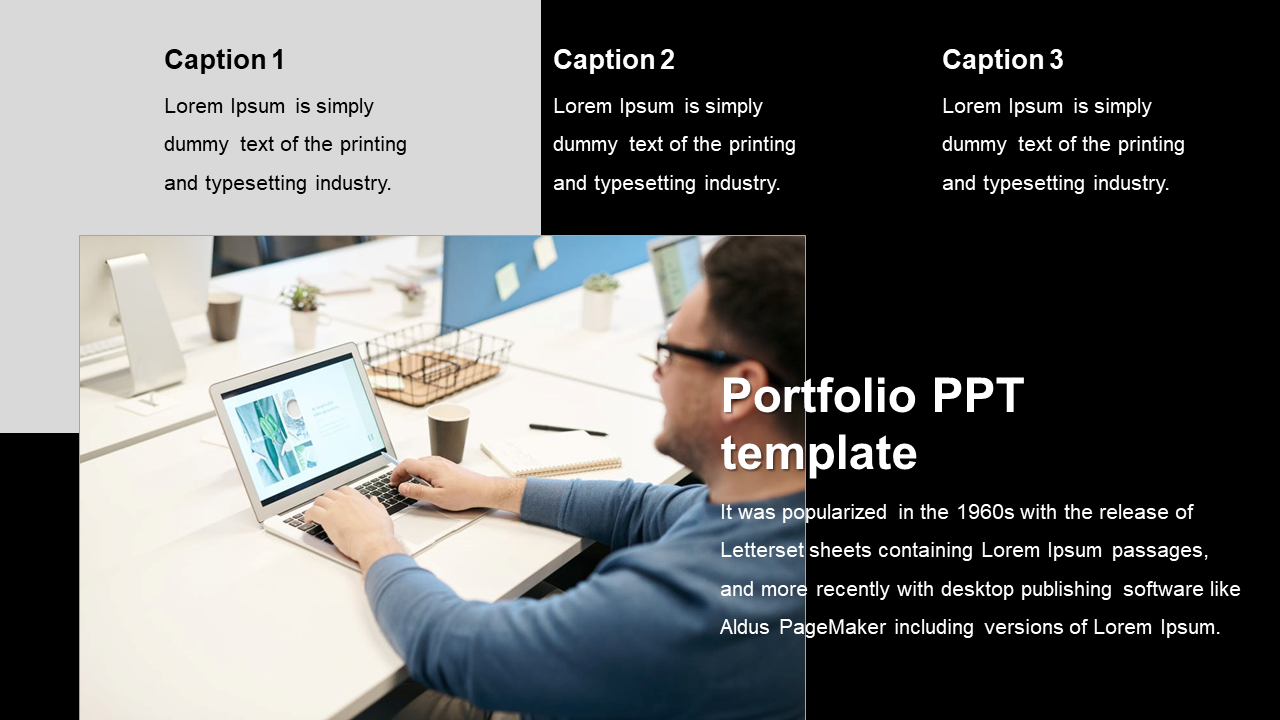 Portfolio PPT and Google Slides Template Presentation