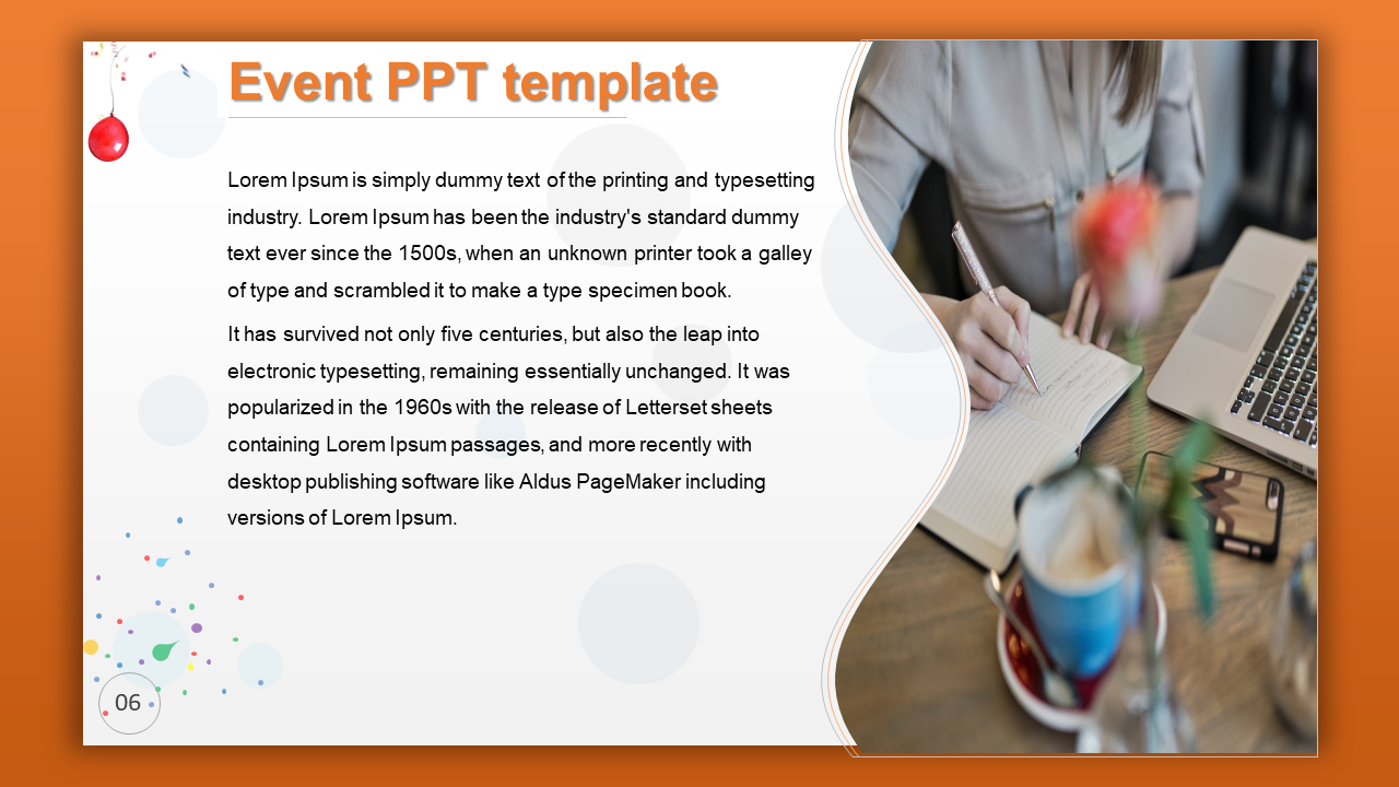 Managing Event PowerPoint Presentation Template  