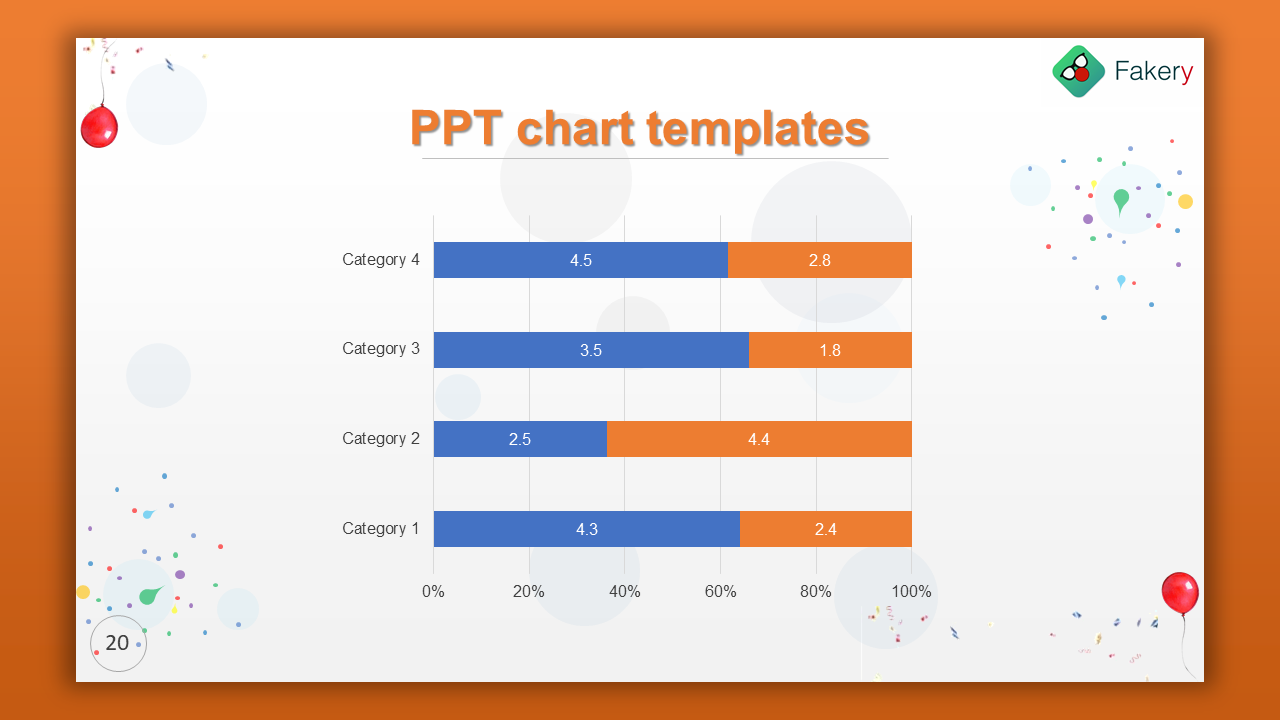 Awesome Chart Presentation Templates Slide Designs- Bar Chart Model