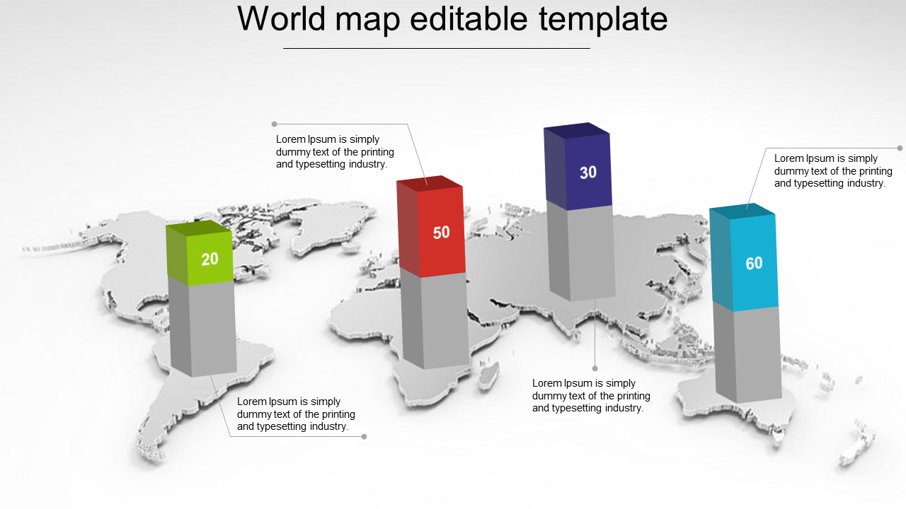 Professional World Map PowerPoint Template and Google Slides