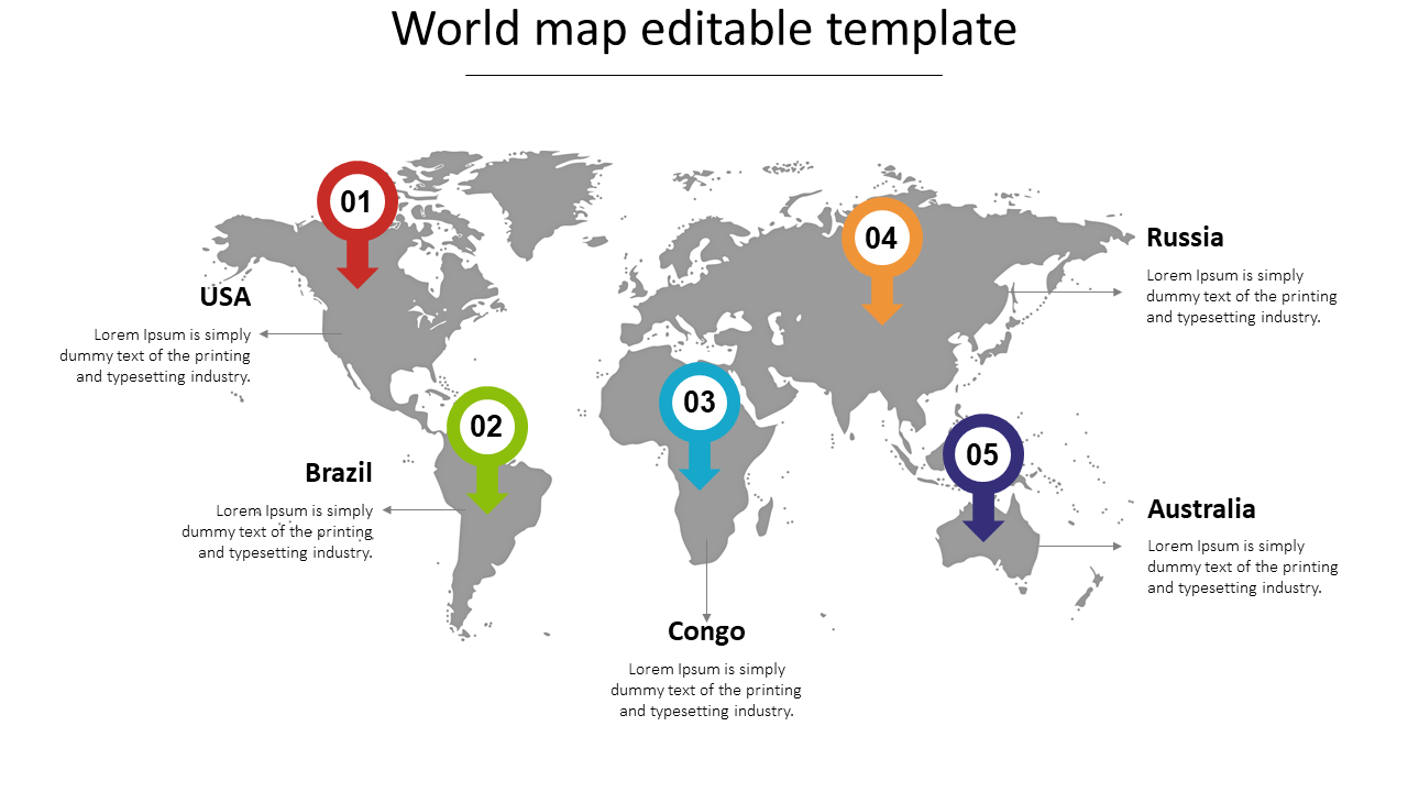 world map template powerpoint