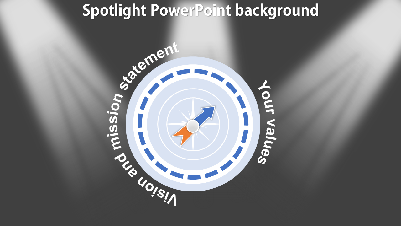 Spotlight PowerPoint Background Template and Google Slides