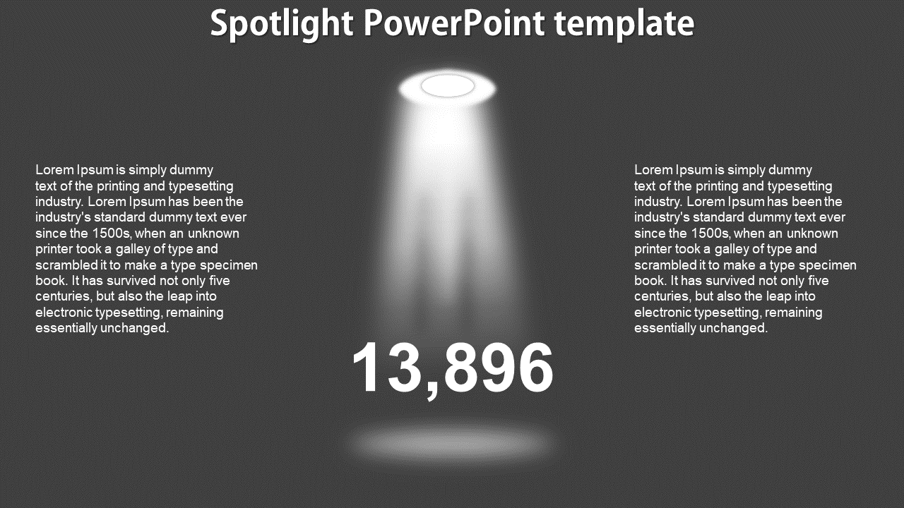 Editable Spotlight PowerPoint Template Presentation