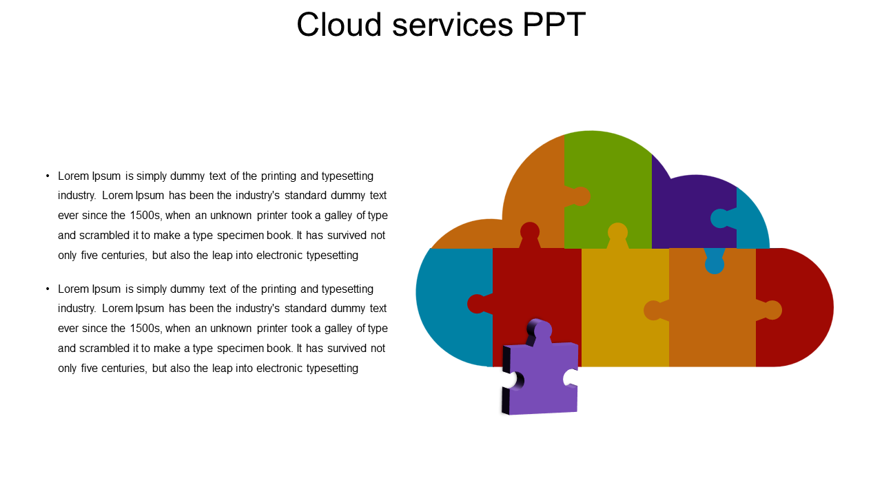 Productive Puzzle-Shaped Node Inserted Template For PPT