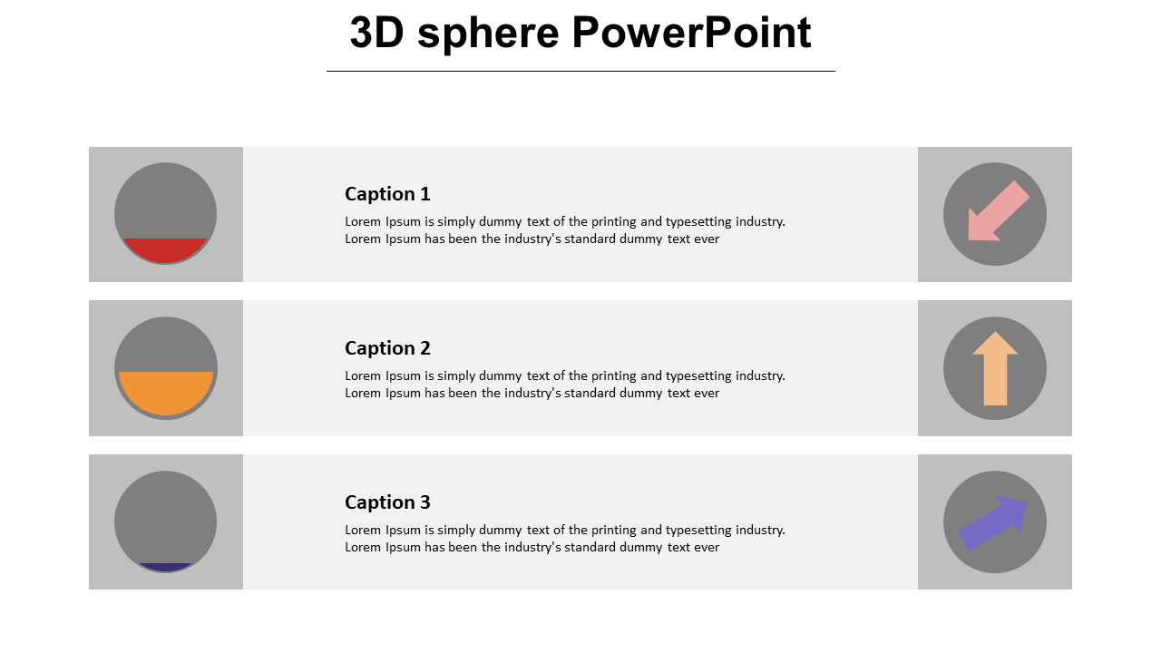 Simple 3D Sphere PowerPoint Template And Google Slides