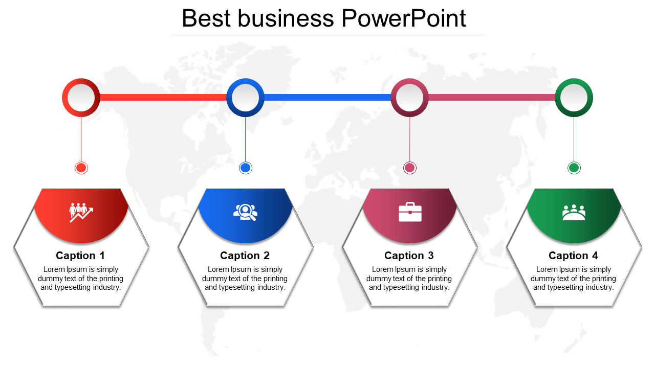 Best Business PowerPoint Presentation-Hexagonal Model