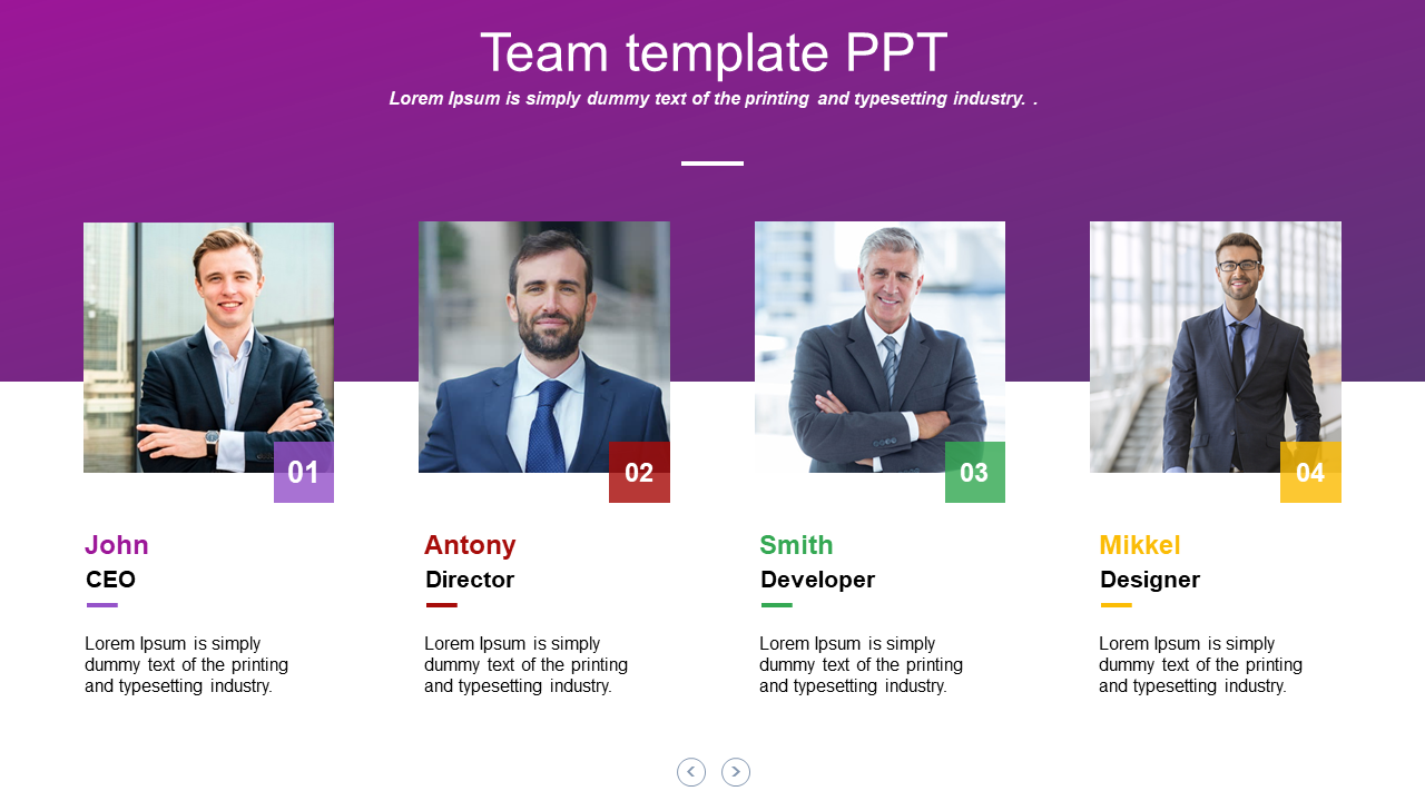 Attractive Team PPT Template and Google Slides Themes