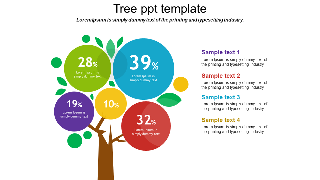 powerpoint template tree