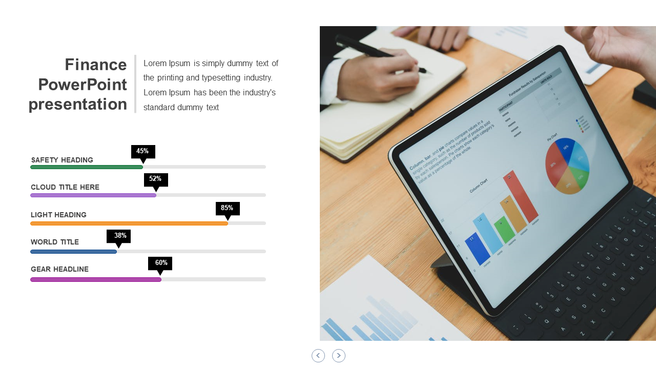 Professional Finance PowerPoint Presentation for Reports