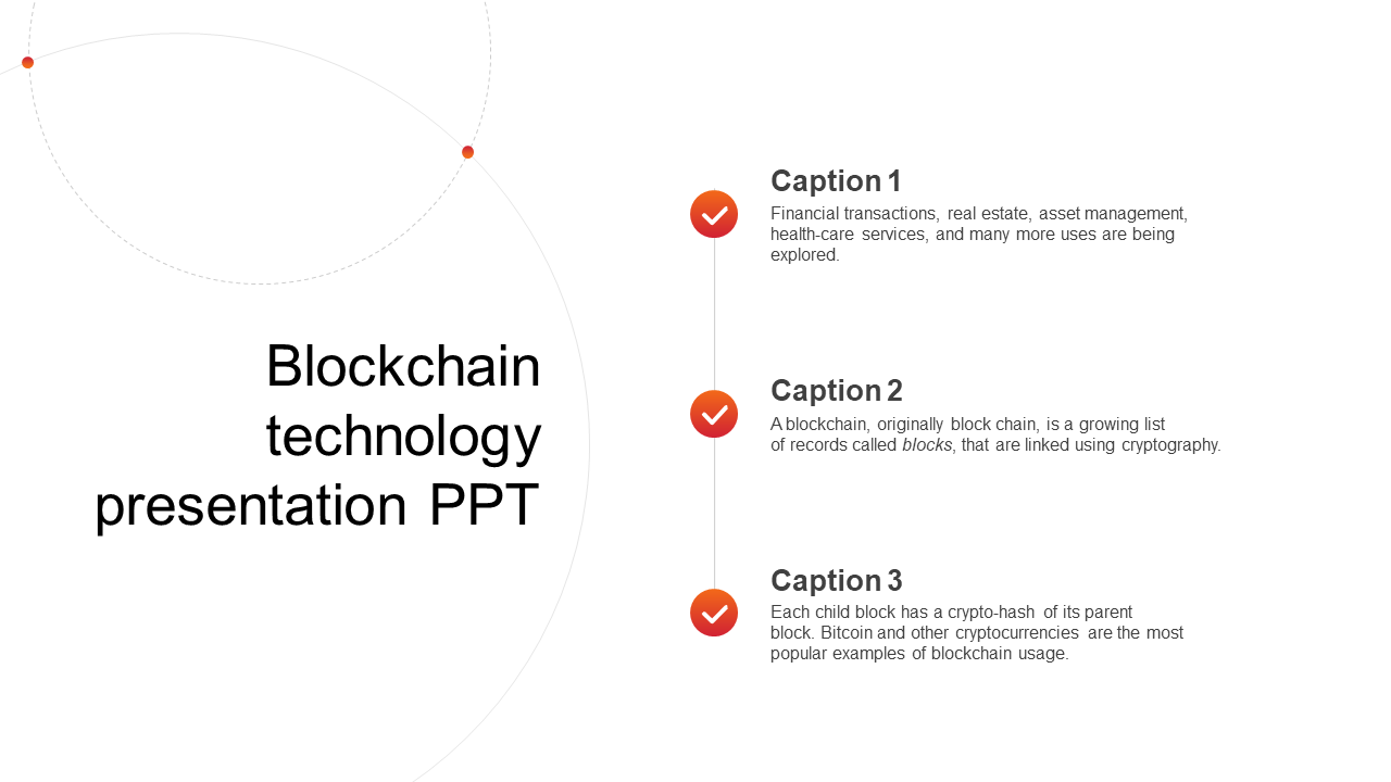 Blockchain Technology PPT  Presentation Template - vertical model