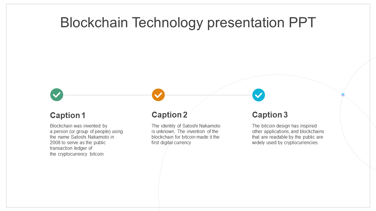 Get Blockchain Technology Presentation PPT-Horizontal Model