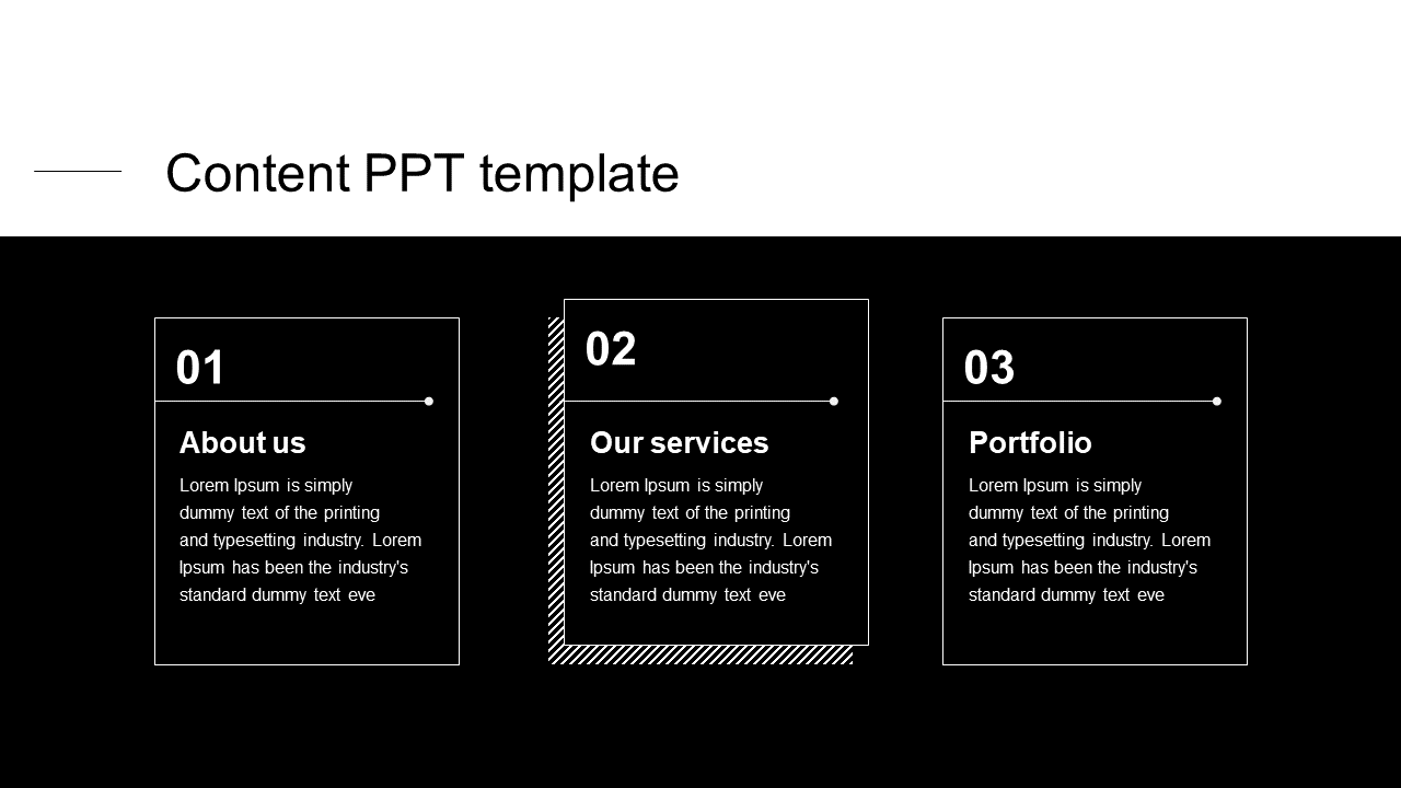 Contents template PPT And Google Slides