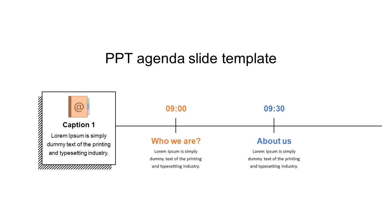 Elegant PPT Agenda Slide Template And Google Slides