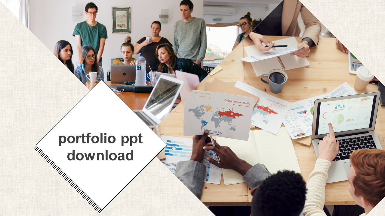 Portfolio PowerPoint Template and Google Slides Themes