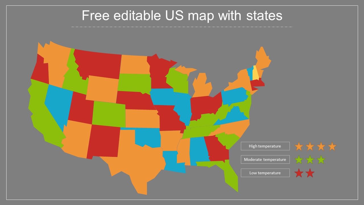 Free Editable Maps For Powerpoint 100% Free Editable Us Maps With States In Powerpoint