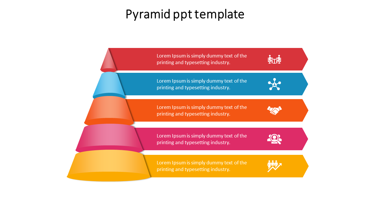 Download Pyramid PPT Template - Cone Model presentation