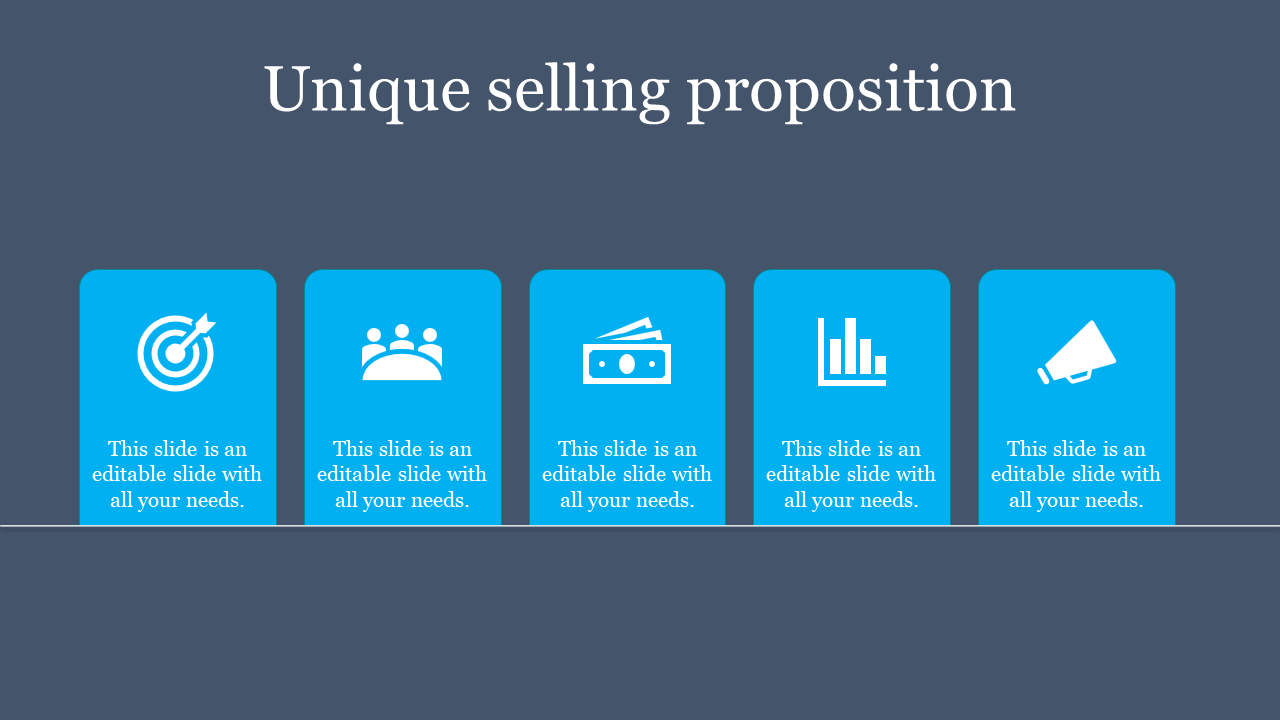 Comprehensive Unique Selling Proposition PPT Template