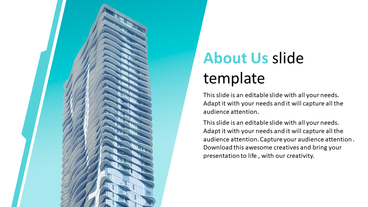 More Attractive About Us Slide Template For Presentation