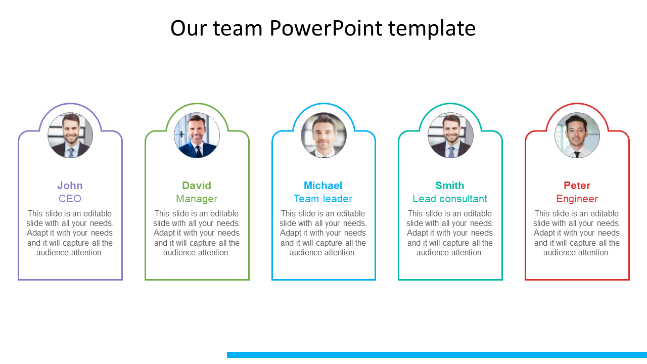 our team powerpoint template presentation