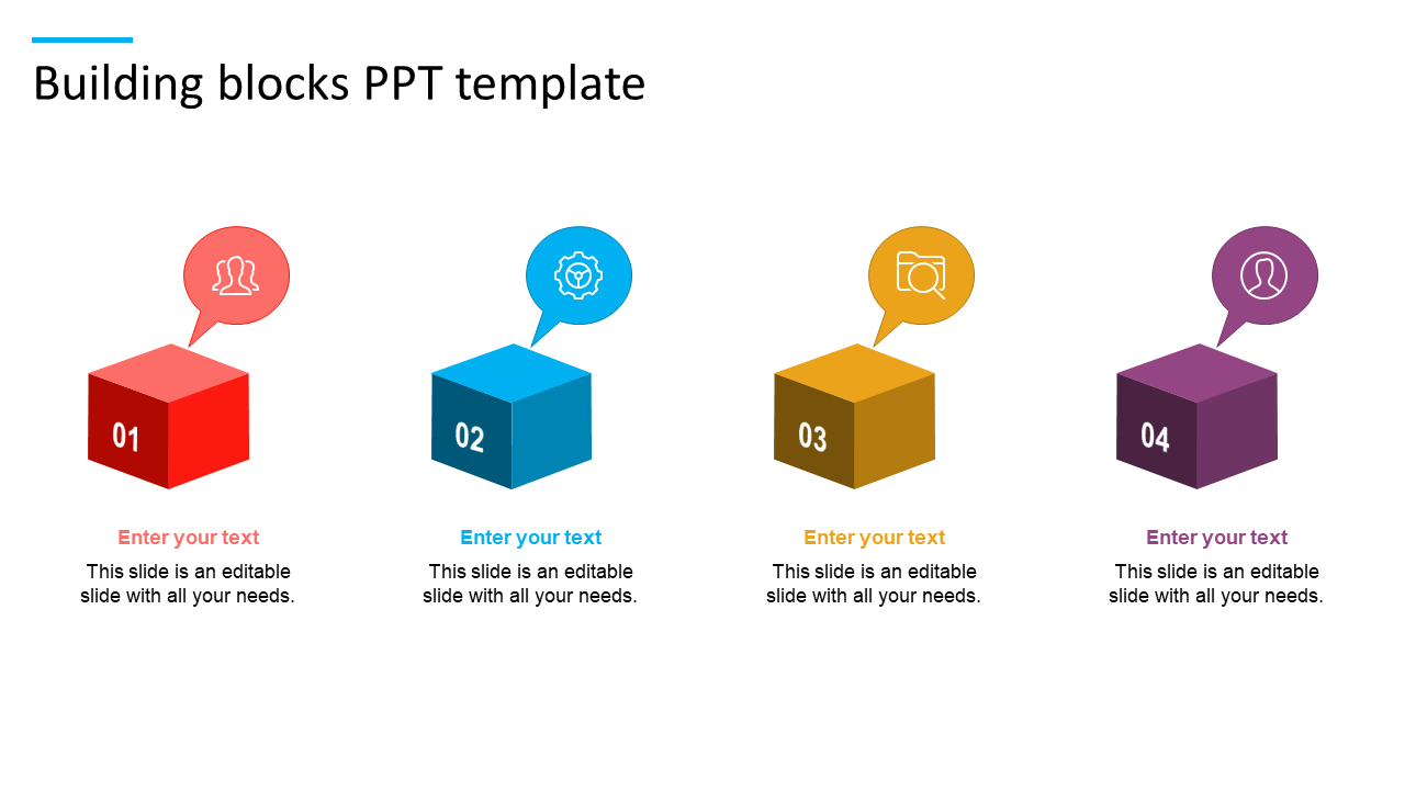 Building Blocks PPT Template Presentation and Google Slides