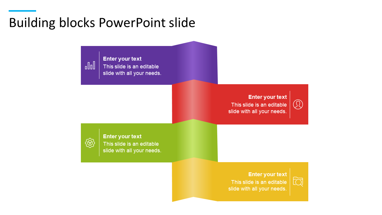 Amazing Building Blocks PowerPoint Slide Template Design