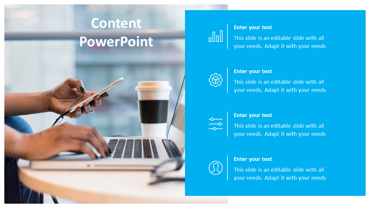 Creative Content PowerPoint Template Presentation Slide