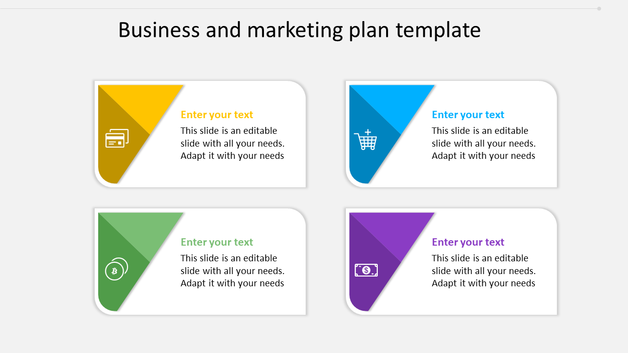 Business Marketing Template With Light Background