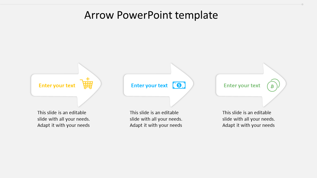 Arrow Powerpoint Template Model For Presentation