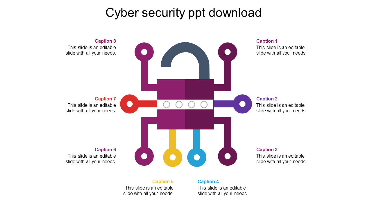 Attractive Cyber Security PPT Download Presentation