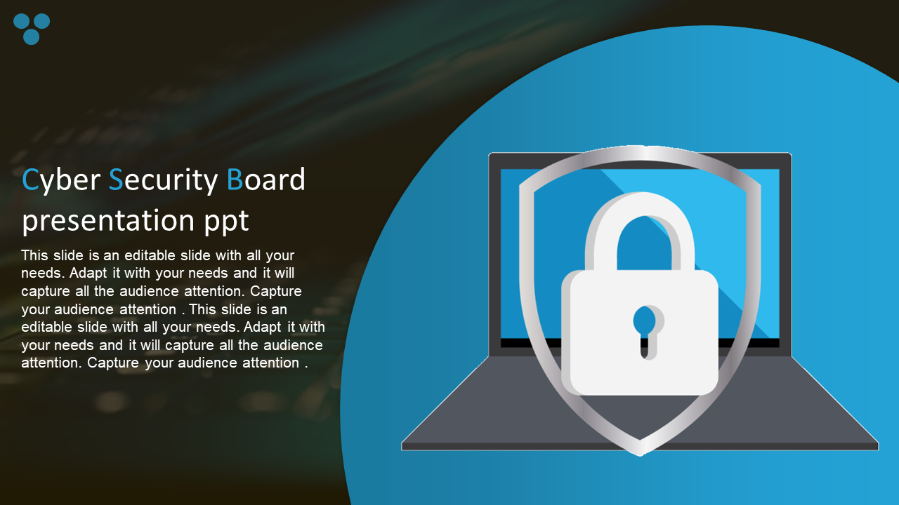 Cyber Security Board Presentation PPT Model PowerPoint