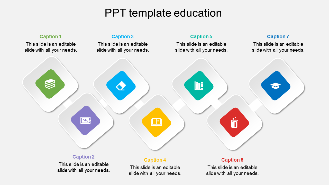 Alluring PPT Template Education Presentation Slide