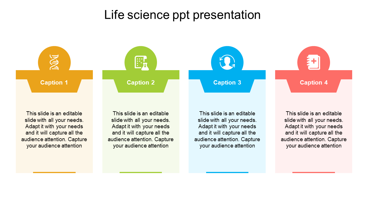 Attractive Life Science PPT Presentation Slide Template