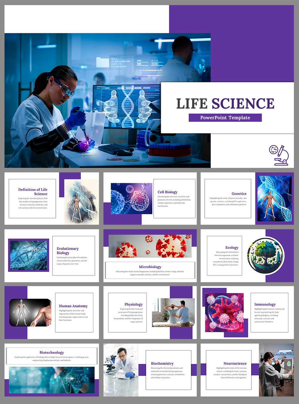 Slides　Google　Templates　PowerPoint　Science　Life　And