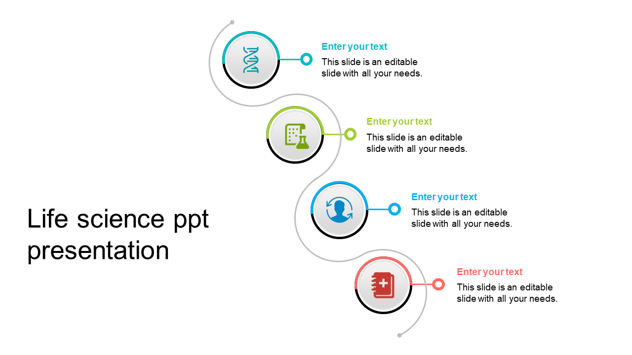 Use Life Science PPT Presentation Slide Template Design