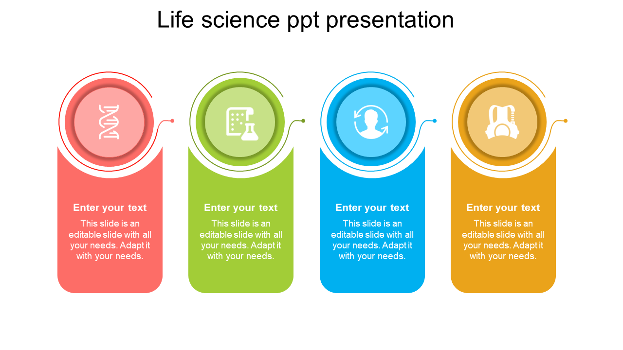 Attractive Life Science PPT Presentation Template Design