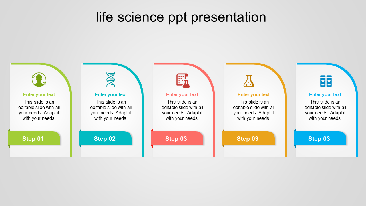 Attractive Life Science PPT Presentation Template Slide