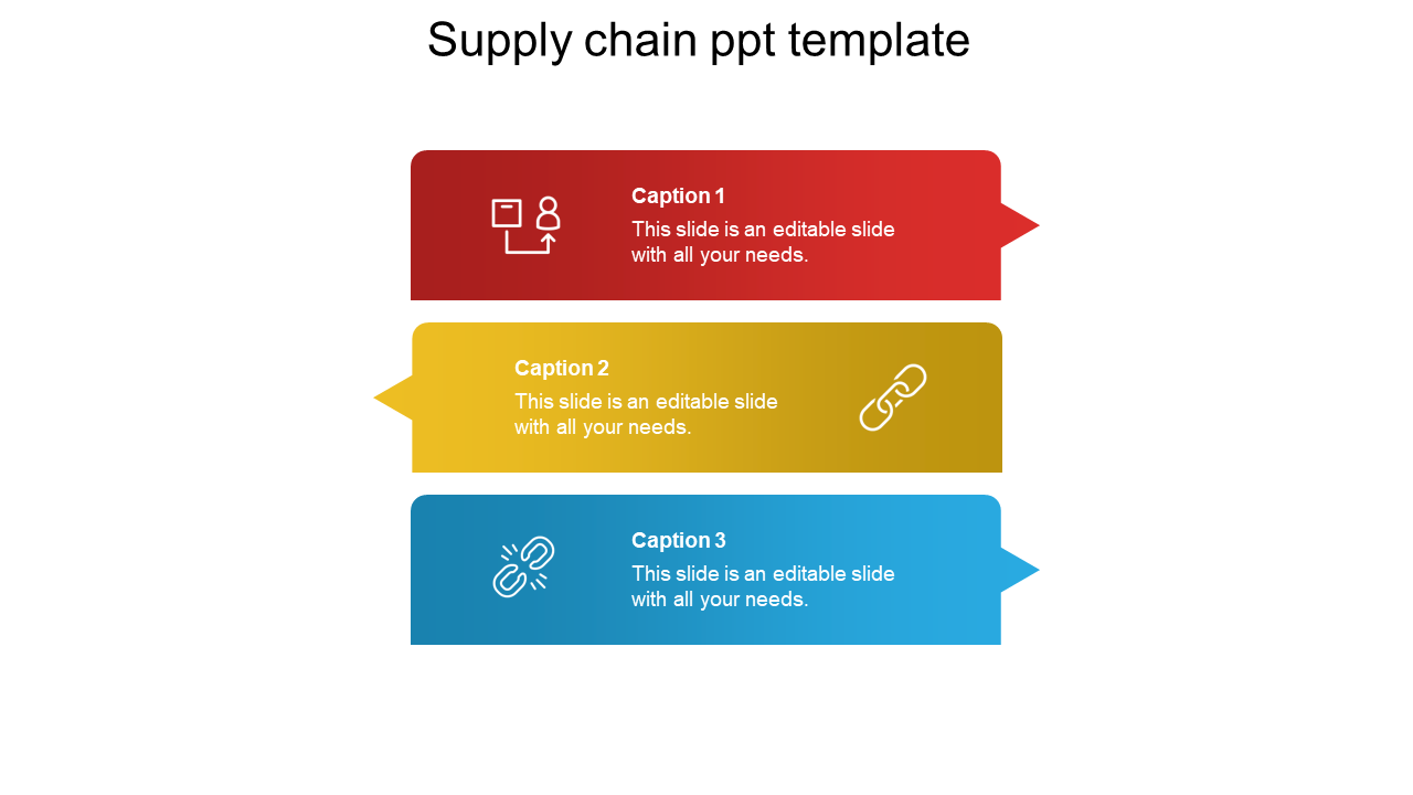 Best Vertical Supply Chain PPT Template Presentation