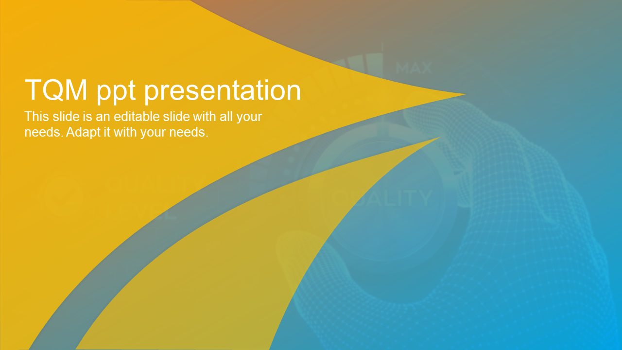 Stunning TQM PPT Presentation With Background Design