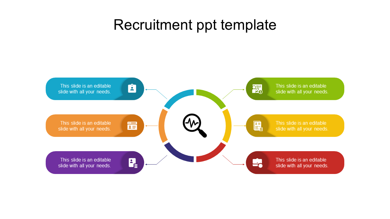 Editable IT Recruitment Process PPT Template Designs