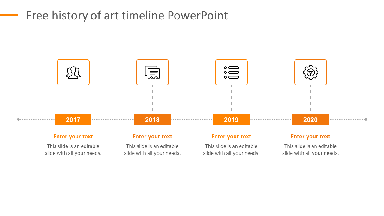 History Of Art Timeline PPT and Google Slides Themes