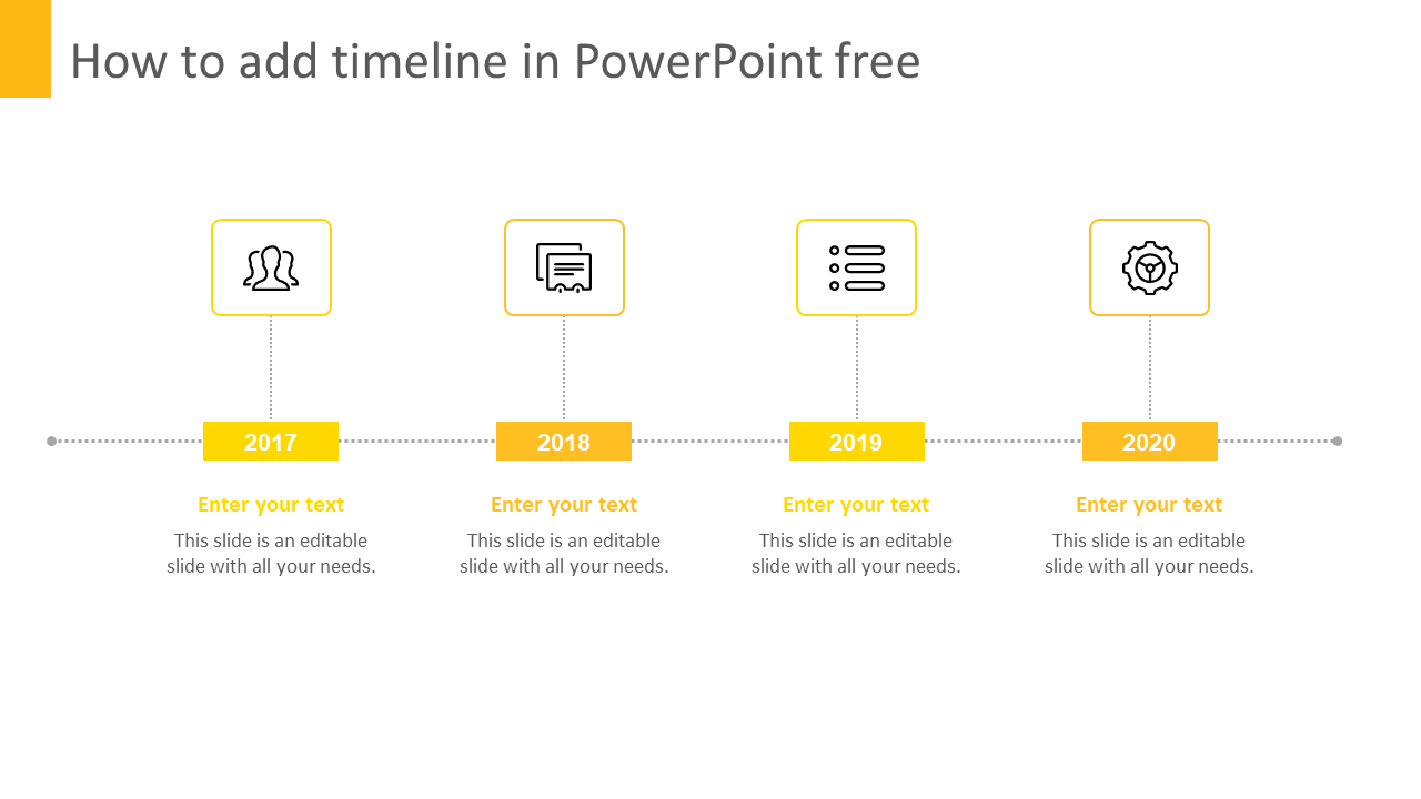 How To Add Timeline In PowerPoint Free Templates