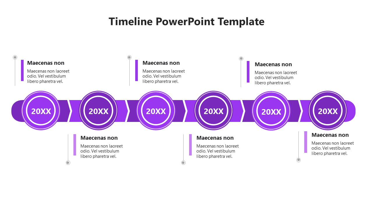 Delightful Flat Timeline PowerPoint And Google Slides