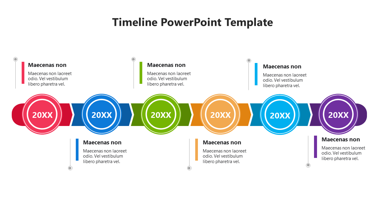 Affordable Flat Timeline PowerPoint And Google Slides