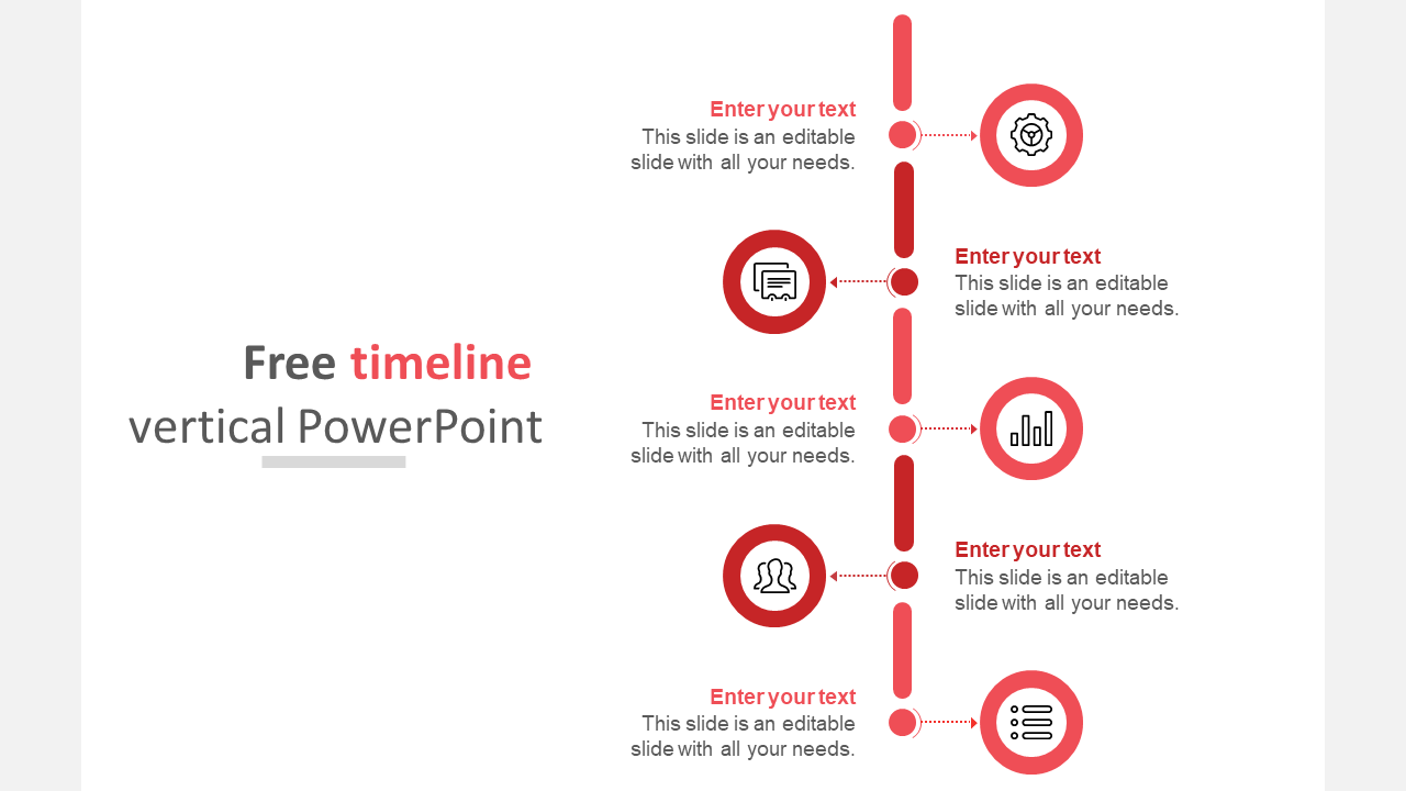 Get Free Timeline Vertical PowerPoint Design Templates