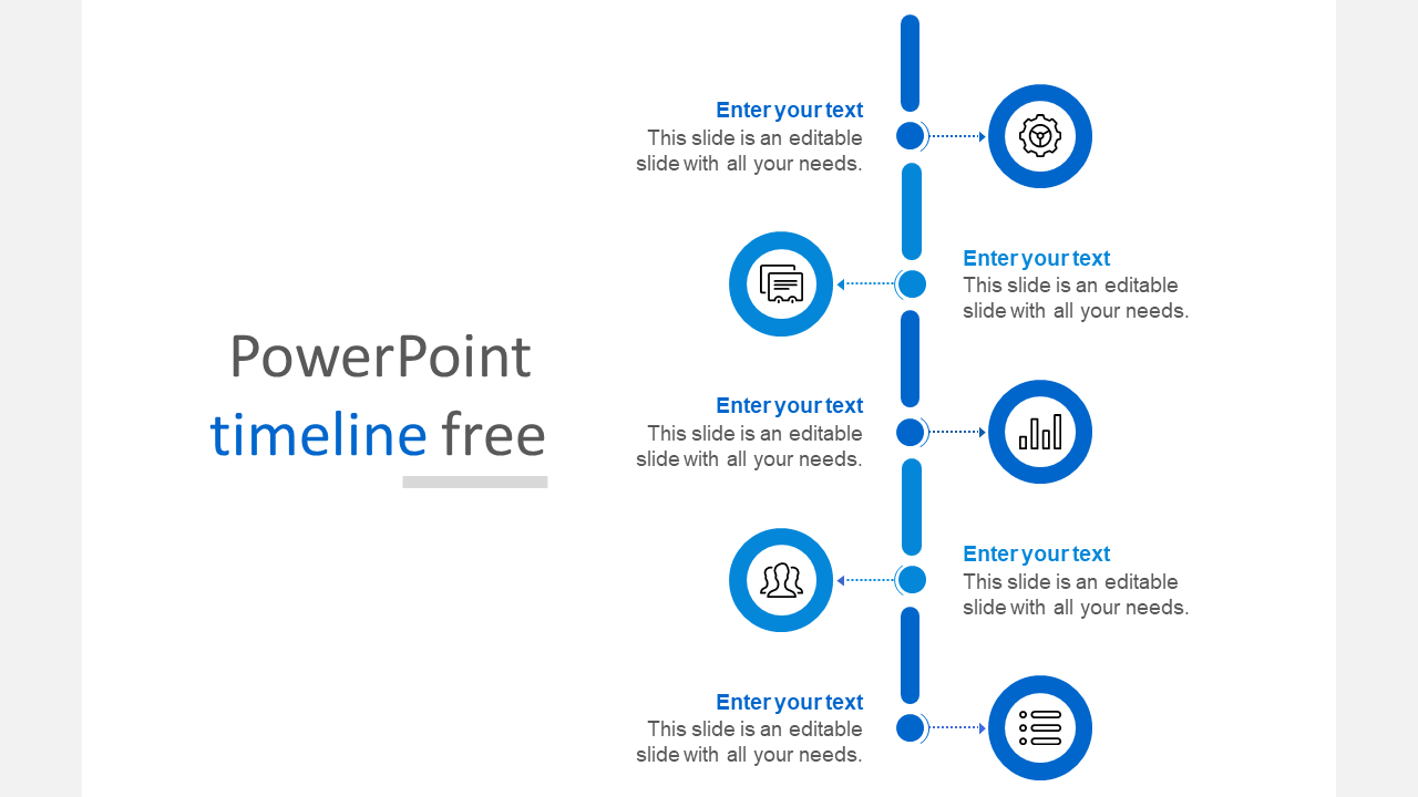 Our Predesigned PowerPoint Timeline Free Template