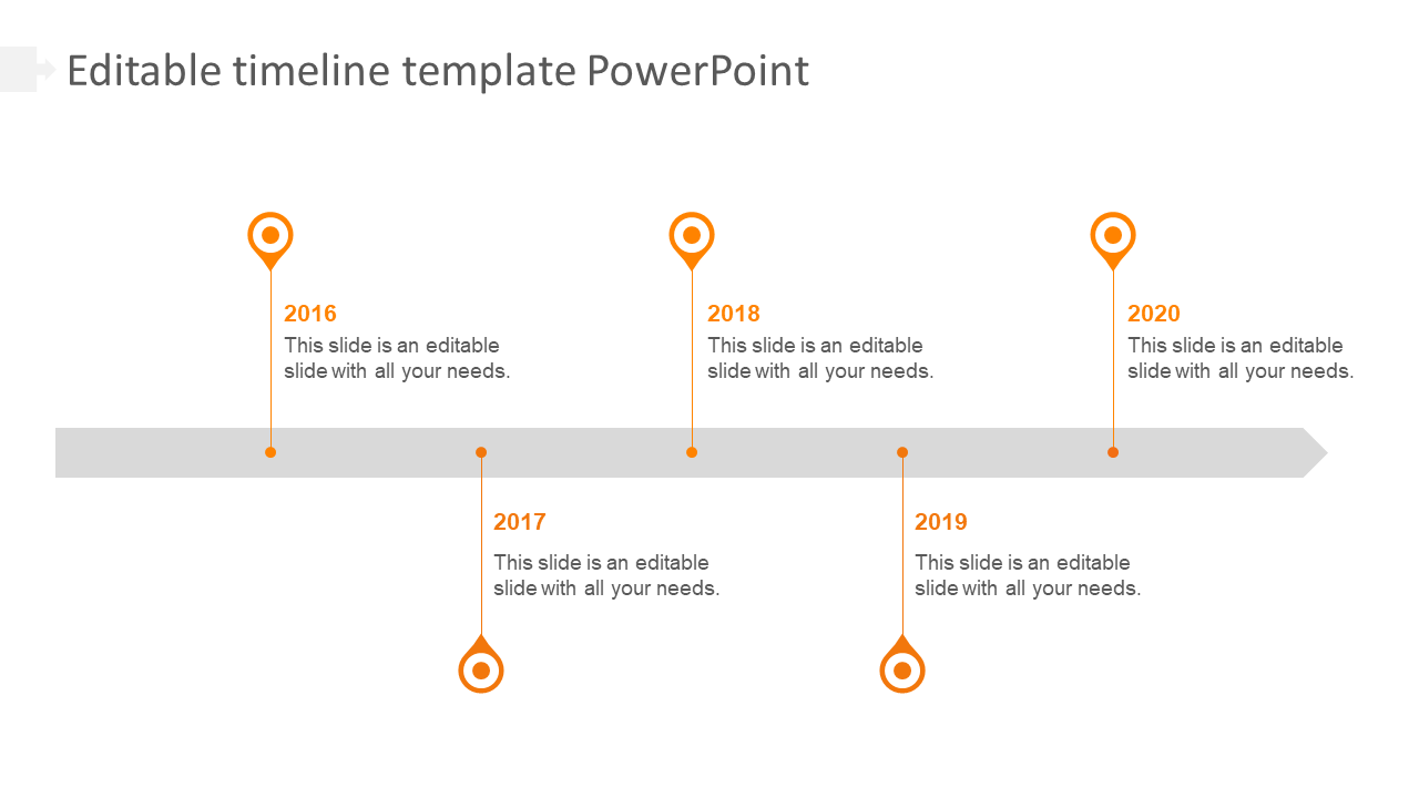 Basic Timeline Template for PowerPoint
